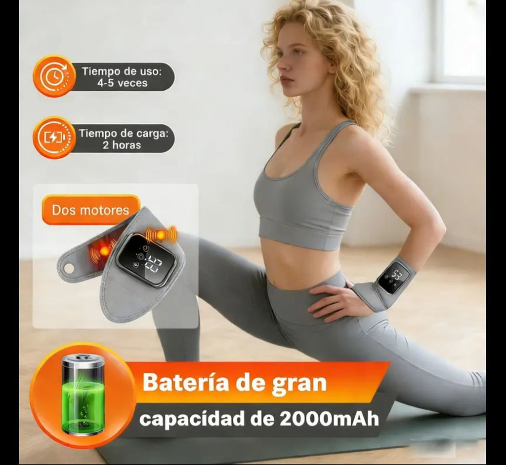 Muñequera masajeadora con calentador