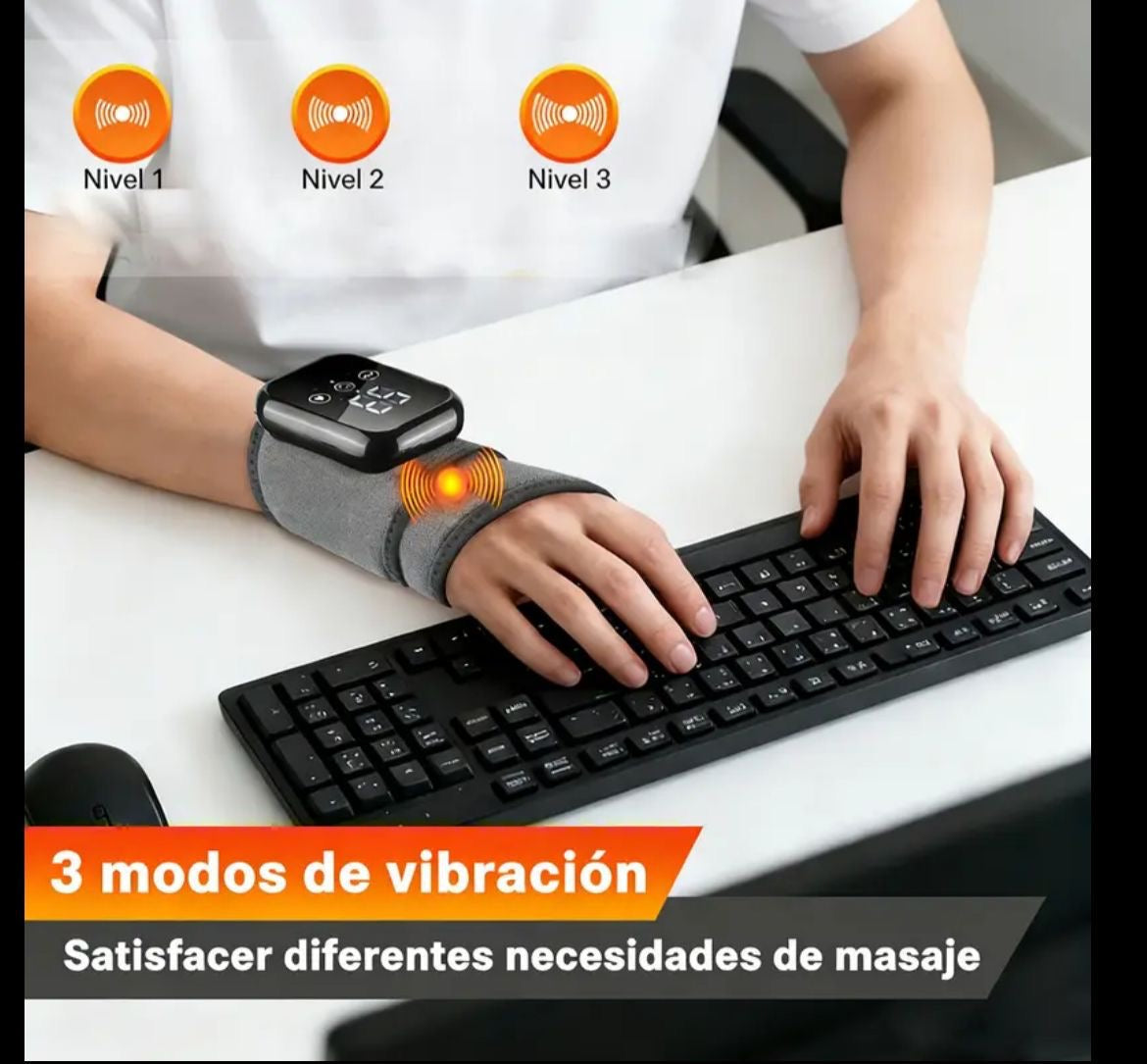 Muñequera masajeadora con calentador