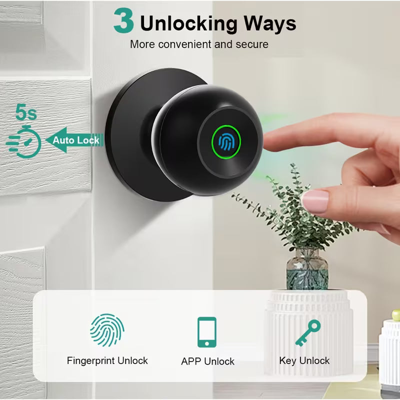 Llavin inteligente para puertas con huellas dactilares